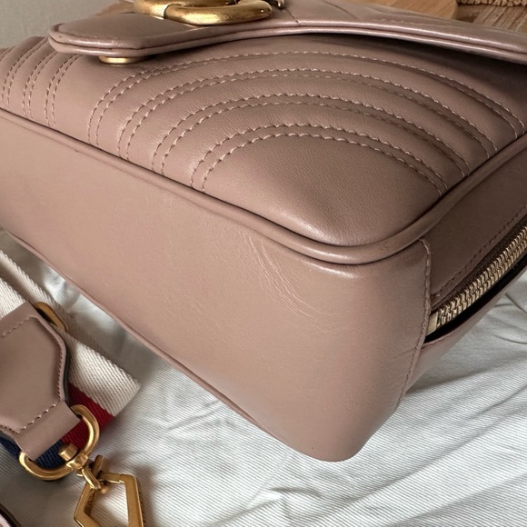 Gucci Marmont  Zip Around Top Handle Lady Web strap - Picture 10 of 16